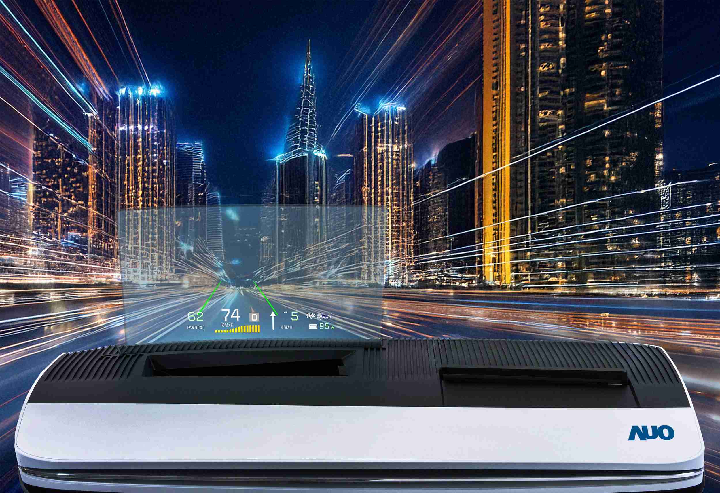 尊龙集团推出13吋Micro LED抬头显示器，，，，提供高入眼亮度、、、、高色彩饱和度的显示质量，，在阳光下或黑暗中都清晰可见，，，，并利用Micro LED模块体积小的优势，，，，解决车用空间有限的痛点